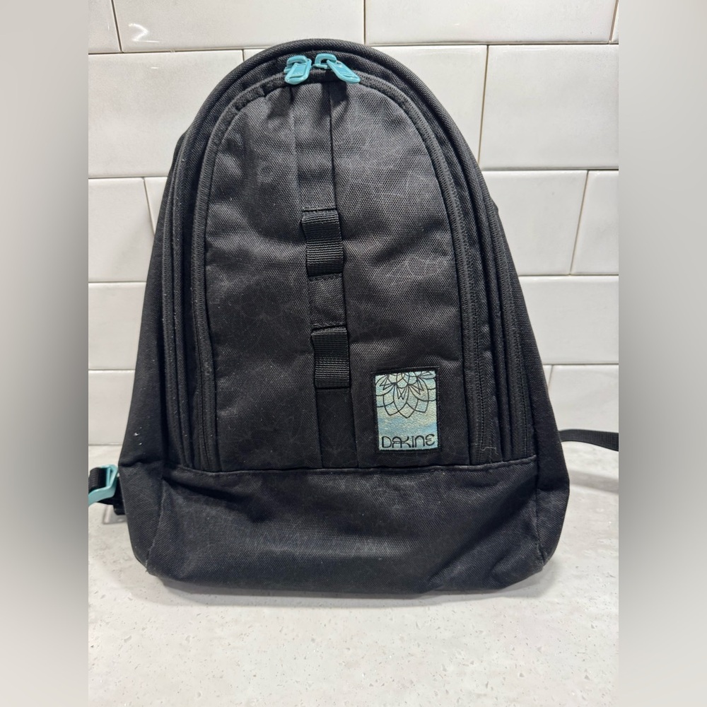 Dakine Cosmo 6.5L Mini Backpack Black Teal Mandala Floral Small Daypack